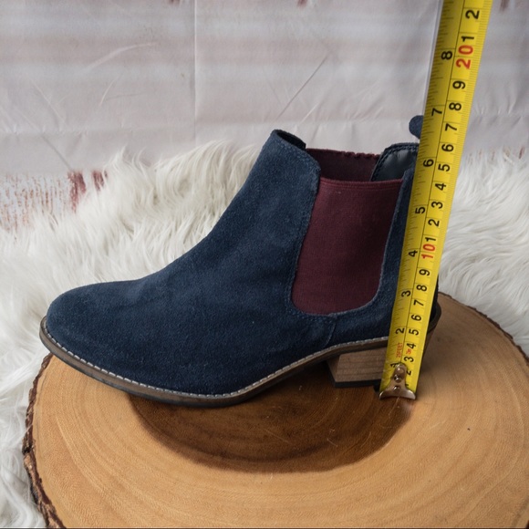 AMEN Heart and Sole Blue Suede Ankle Boots Women Size 4 - Picture 13 of 14